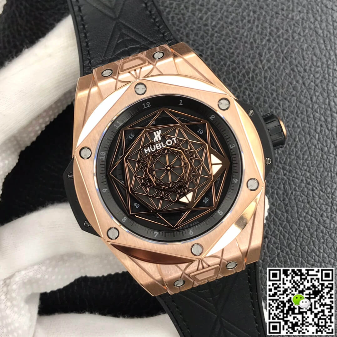 Hublot Big Bang 415.OX.1118.VR.MXM17 WWF Factory 1:1 Best Edition Replica Watch Black Strap